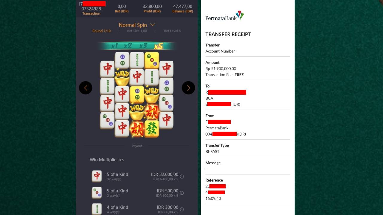 Rajivha*** Berhasil Raih 51 Juta Rupiah di Mahjong Ways Indokasino!